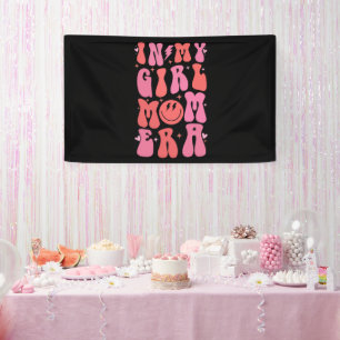 In meiner Girl Mom Ära Retro Groovy Muttertag Banner