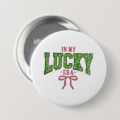 In meiner glücklichen Ära - Clover Bow Design Button (Vorne & Hinten)
