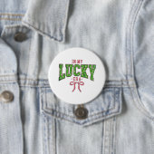 In meiner glücklichen Ära - Clover Bow Design Button (Beispiel)