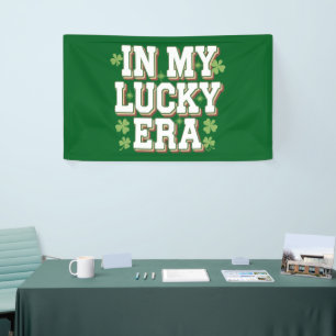 In meiner glücklichen Ära Saint Patrick's Day Fami Banner