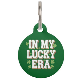In meiner glücklichen Ära Saint Patrick's Day Fami Haustiermarke