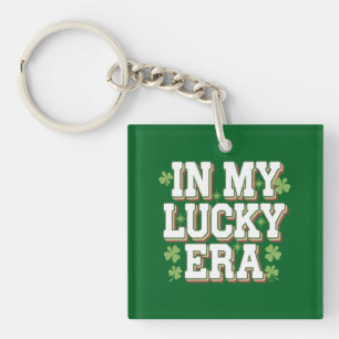 In meiner glücklichen Ära Saint Patrick's Day Fami Schlüsselanhänger