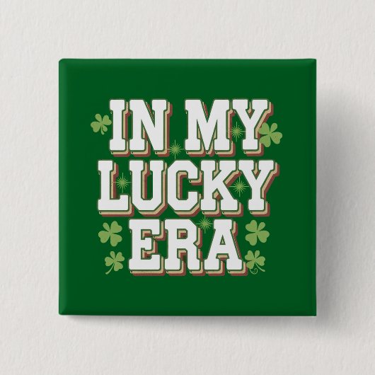 In meiner glücklichen Era Saint Patrick's Day Fami Button (Vorderseite)