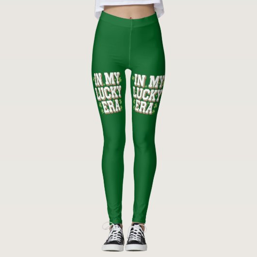 In meiner glücklichen Era Saint Patrick's Day Fami Leggings (Vorderseite)