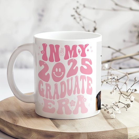 "In meiner Graduate Ära" rosa Retro Custom Foto Kaffeetasse