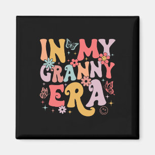 In meiner Granny Ära Groovy Retro Mütter Day Butte Magnet