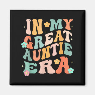 In Meiner Großen Tante Ära Baby Ankündigung Mütter Magnet