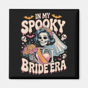 In meiner gruseligen Braut-Ära Halloween-Skelett-H Magnet