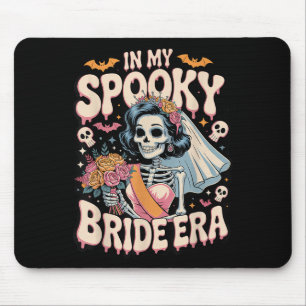 In meiner gruseligen Braut-Ära Halloween-Skelett-H Mousepad
