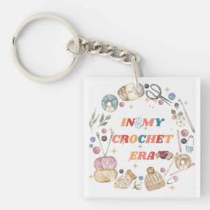 In meiner Häkel-Ära ,Geschenk für Crafter-Mutter, Schlüsselanhänger