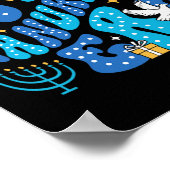 In meiner Hanukka Era glücklich Chanukah jüdischen Poster (Ecke)