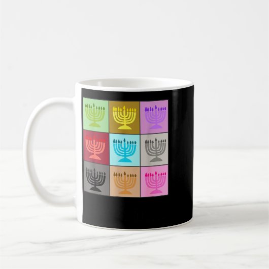 In meiner Hanukkah-Ära hässliches jüdisches Weihna Kaffeetasse (Links)