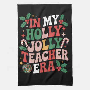 In Meiner Heiligen Weihnachtslustigen Lehrer Ära L Geschirrtuch