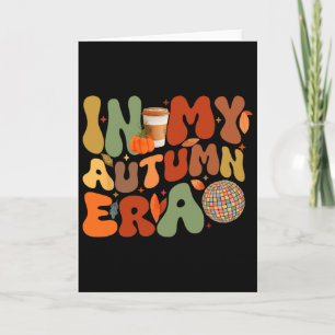 In meiner Herbst-Ära Groovy Thanksgiving Herbst He Karte