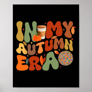 In meiner Herbst-Ära Groovy Thanksgiving Herbst He Poster