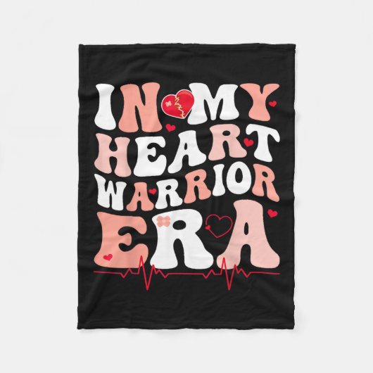 In meiner Herzkriegszeit kalte Herzerkrankungen Fleecedecke (Vorderseite)