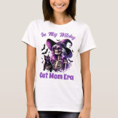 In meiner Hexe Katze Mama Era Skeleton Hexenkatze T-Shirt (Vorderseite)