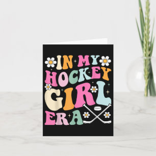 In meiner Hockey-Girl-Ära Vintag Game Day Groovy H Karte