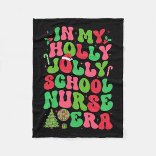 In meiner Holly Xmas Jolly School Nurse Ära Weihna Fleecedecke