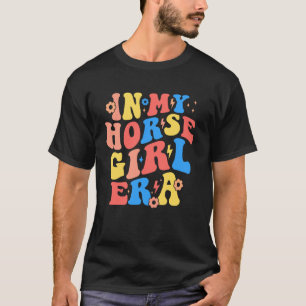 In Meiner Horse Girl Ära Groovy Pferdeliebhaber Mä T-Shirt