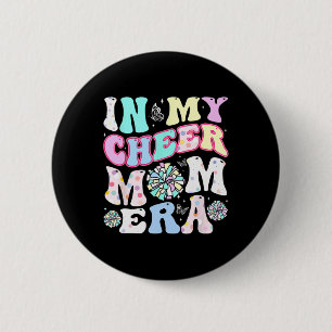 In meiner jubelnden Mama Era Funny Cheerleader Mot Button