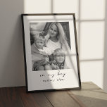 In meiner Jungen Mama Ära Custom Foto Personalisie Poster<br><div class="desc">Feiern Sie mit unserem "In My Boy Mama Ära" Custom Foto Personalisiert Poster die einzigartige Reise, eine Jungenmutter zu sein. Dieses herzliche Kunstwerk ist die perfekte Hommage an die besondere Bindung zwischen einer Jungenmutter und ihrer Familie. Passen Sie das Poster mit einer personalisierten Botschaft an, um Ihre Liebe und Wertschätzung...</div>