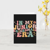 In meiner Junior Bridesmaid Era Groovy Bride Weddi Karte (Gelbe Blume)
