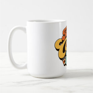 In meiner Kaffee-Ära Retro Groovy Kaffeeliebhaber Kaffeetasse