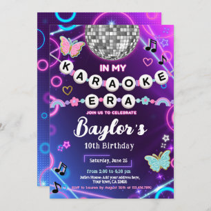 In meiner Karaoke-Party Einladung