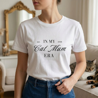 In meiner Katzenmutter-Ära Lustiger einfacher Lieb Tri-Blend Shirt
