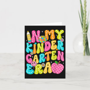 In meiner Kindergartenzeit Groovy Back to School T Karte