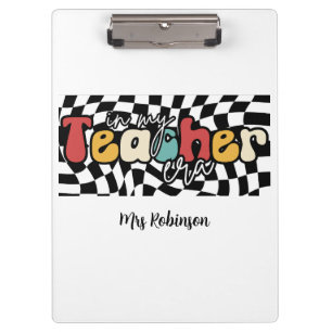 In meiner Lehrer-Ära Retro-Lehrer  Klemmbrett