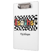 In meiner Lehrerära Retrolehrer Klemmbrett (Links)