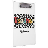 In meiner Lehrerära Retrolehrer Klemmbrett (Rechts)