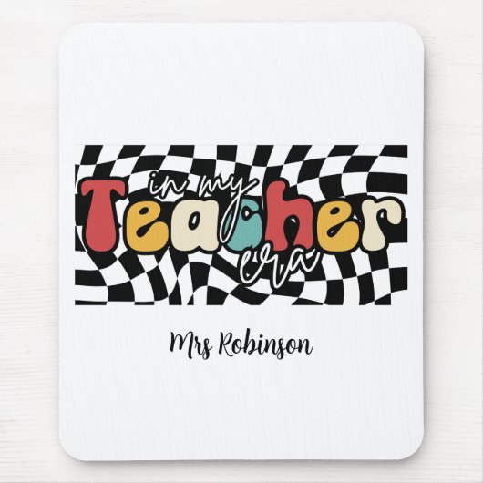 In meiner Lehrerära Retrolehrer Mousepad (Vorne)