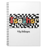 In meiner Lehrerära Retrolehrer Notizblock (Vorderseite)