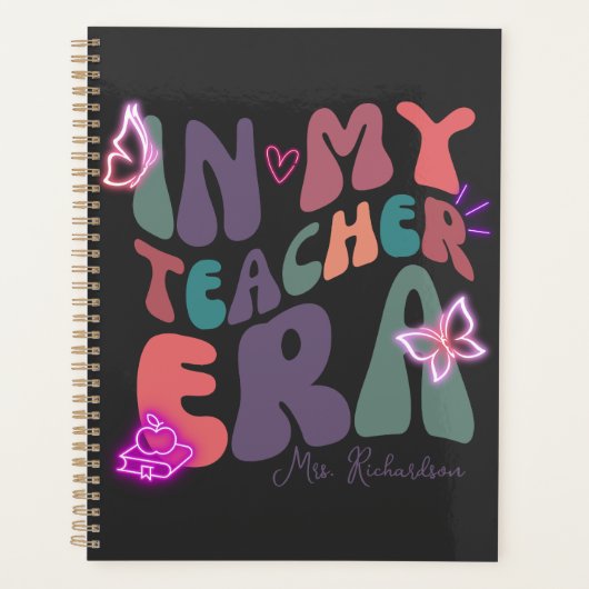 In meiner Lehrerin Era Retro Neon Planer (Vorderseite)