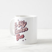 In meiner Lehrerzeit: Bester Lehrer Kaffeetasse (Vorderseite Links)