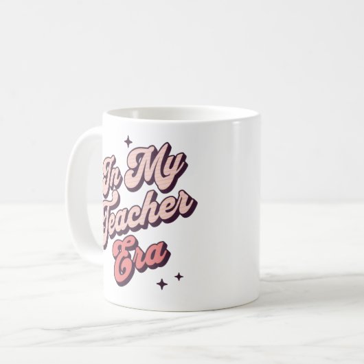 In meiner Lehrerzeit: Bester Lehrer Kaffeetasse (Vorderseite Links)