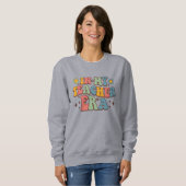 In meiner Lehrerzeit | Groovy Lettering Sweatshirt (Vorne ganz)