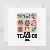 In meiner Lehrerzeit Kindergarten Lehrerleben Dankeskarte (Vorderseite)