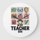 In meiner Lehrerzeit Kindergarten Lehrerleben Große Wanduhr (Vorderseite)