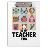 In meiner Lehrerzeit Kindergarten Lehrerleben Klemmbrett (Vorderseite)