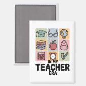 In meiner Lehrerzeit Kindergarten Lehrerleben Magnet (Vorderseite/Rückseite)