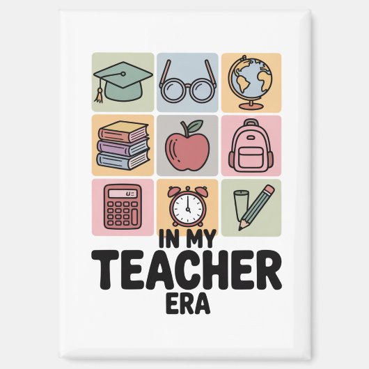 In meiner Lehrerzeit Kindergarten Lehrerleben Magnet (Vorderseite)