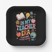 In meiner Lehrerzeit zurück zum Kindergarten Pappteller (Vorderseite)