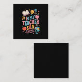 In meiner Lehrerzeit zurück zum Kindergarten Quadratische Visitenkarte (Vorne/Hinten)