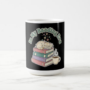 In Meiner Lesepoche Süße Katze Gemütlicher Buchlie Verwandlungstasse