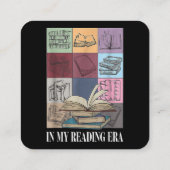 In meiner Leserzeit buchen Sie weiter Quadratische Visitenkarte (Rückseite)