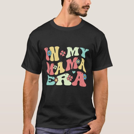 In meiner Mama-Ära Lover Groovy Retro-Mama T-Shirt (Vorderseite)